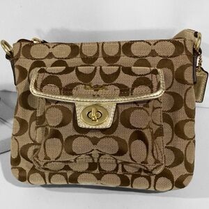 Coach Penelope Monogram Canvas Crossbody Bag